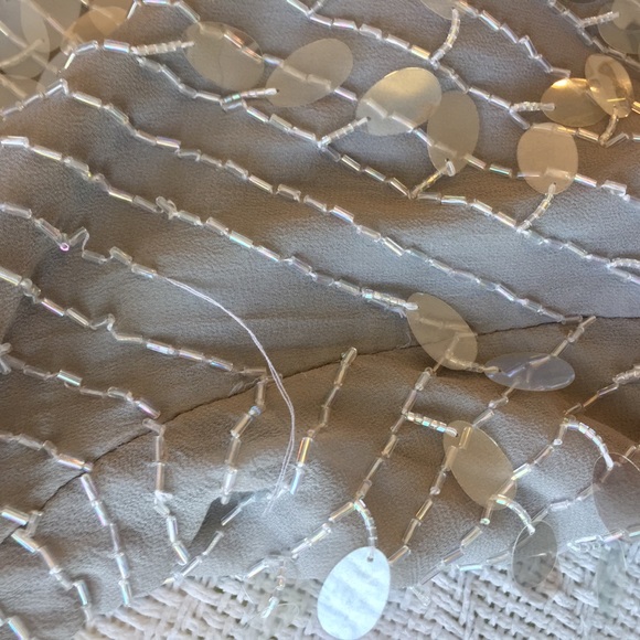 Vintage 80βs Silk Beaded Formal Top, Size Large - Picture 13 of 17